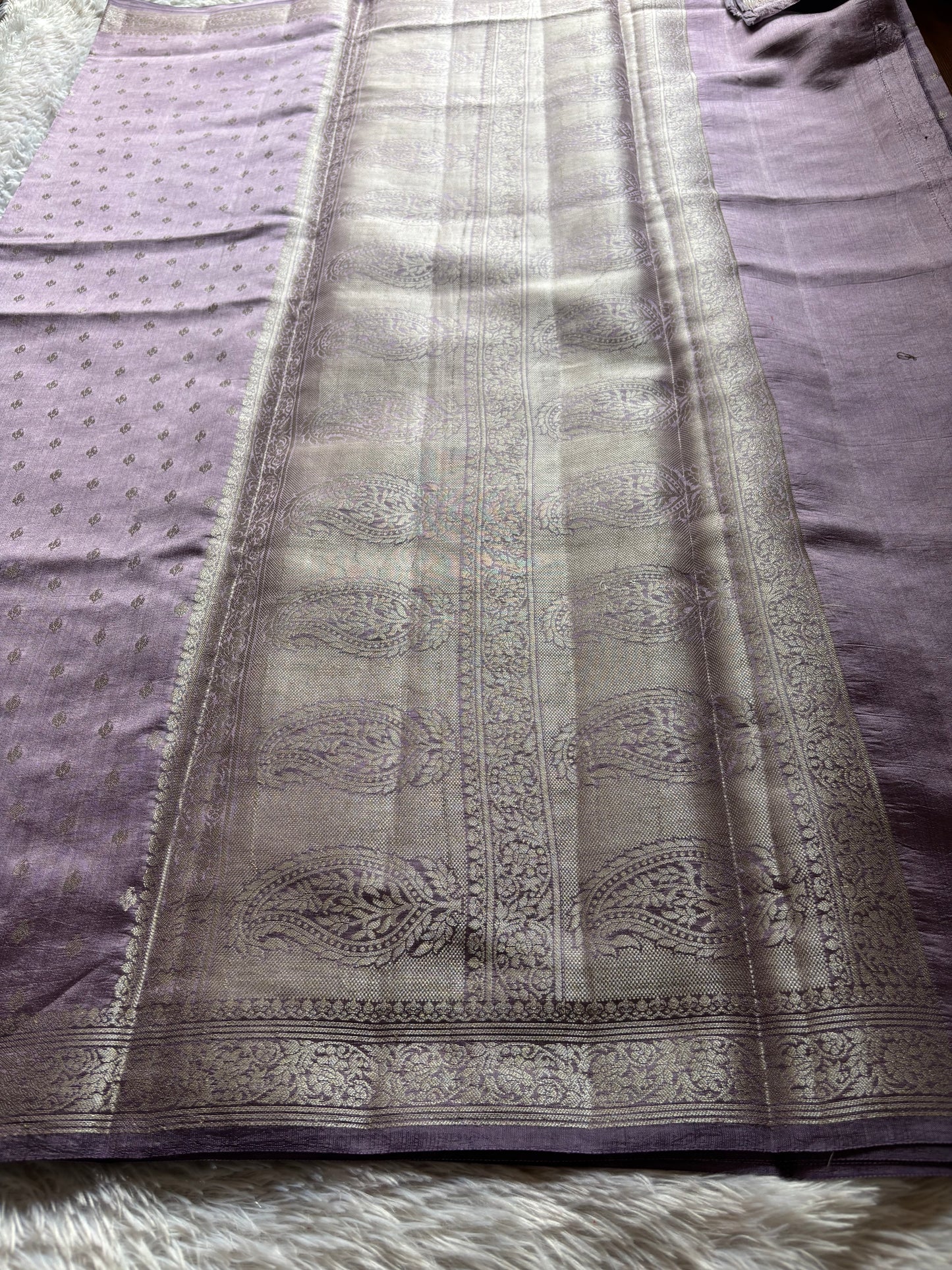 Banarasi Chiniya : Solid Lilac