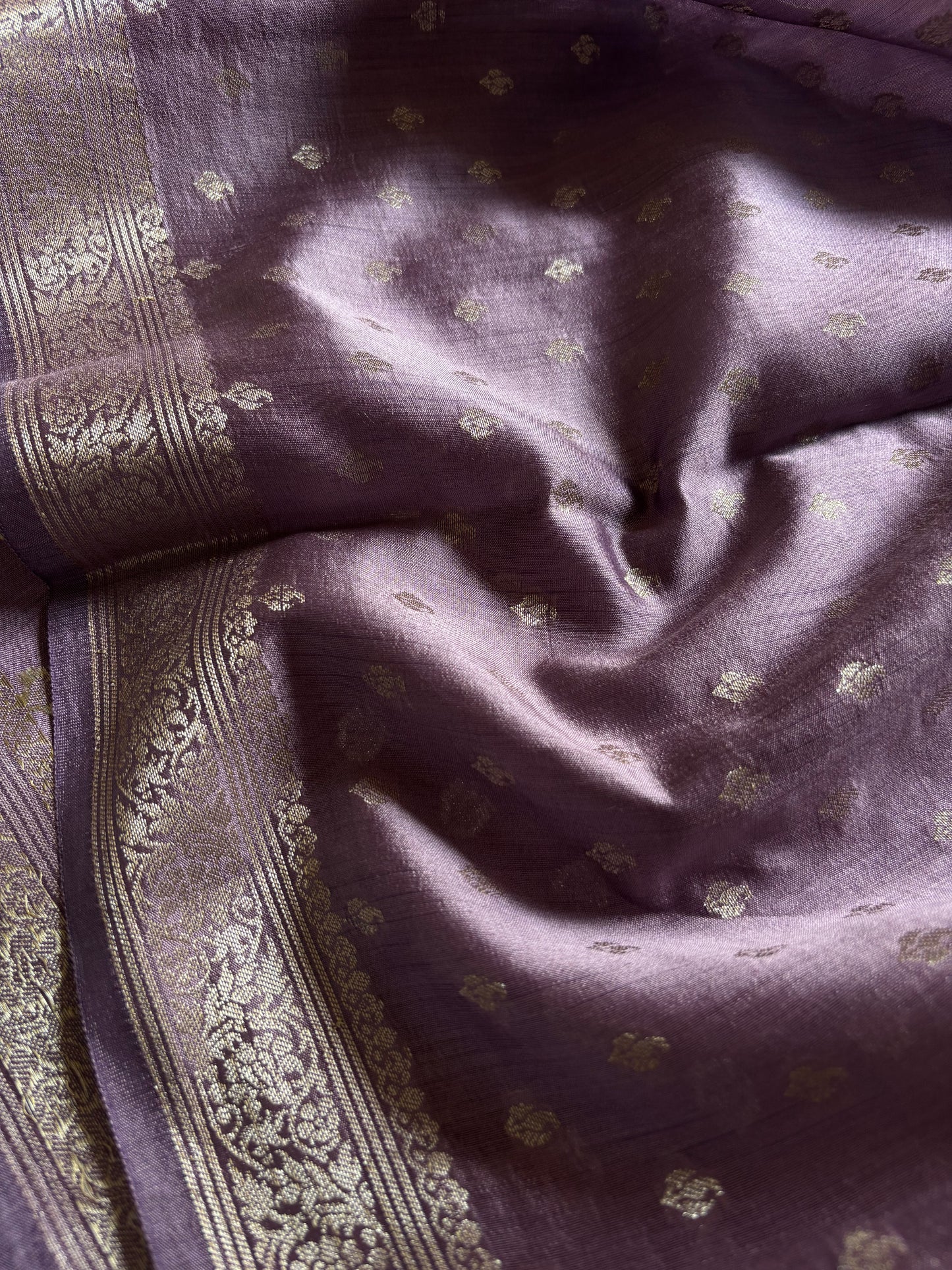 Banarasi Chiniya : Solid Lilac