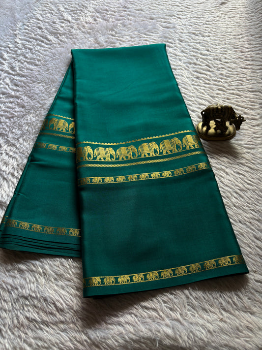 Prashanthi : Solid Teal green