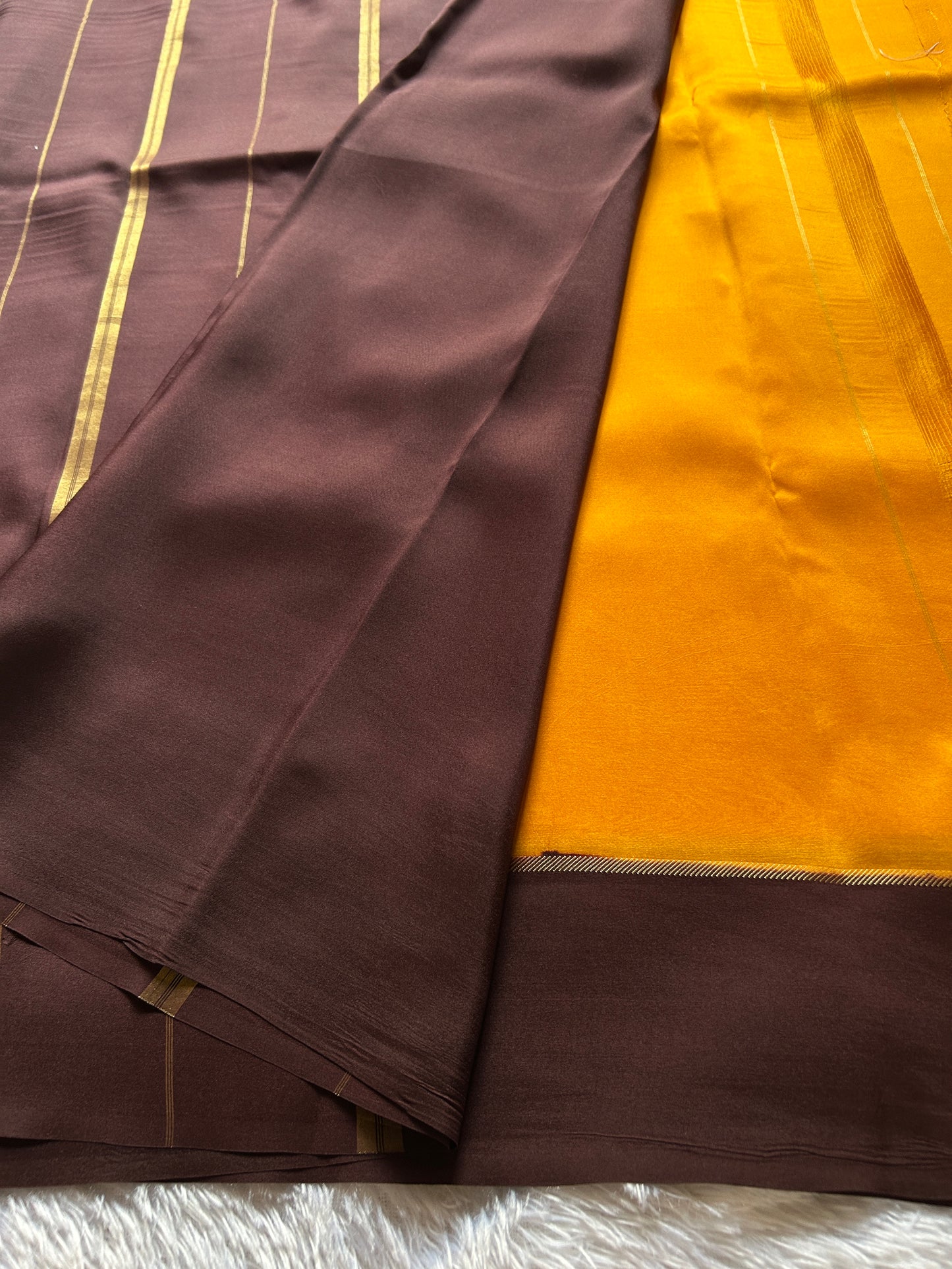 Surekha (2D) : Golden yellow-chococlate brown