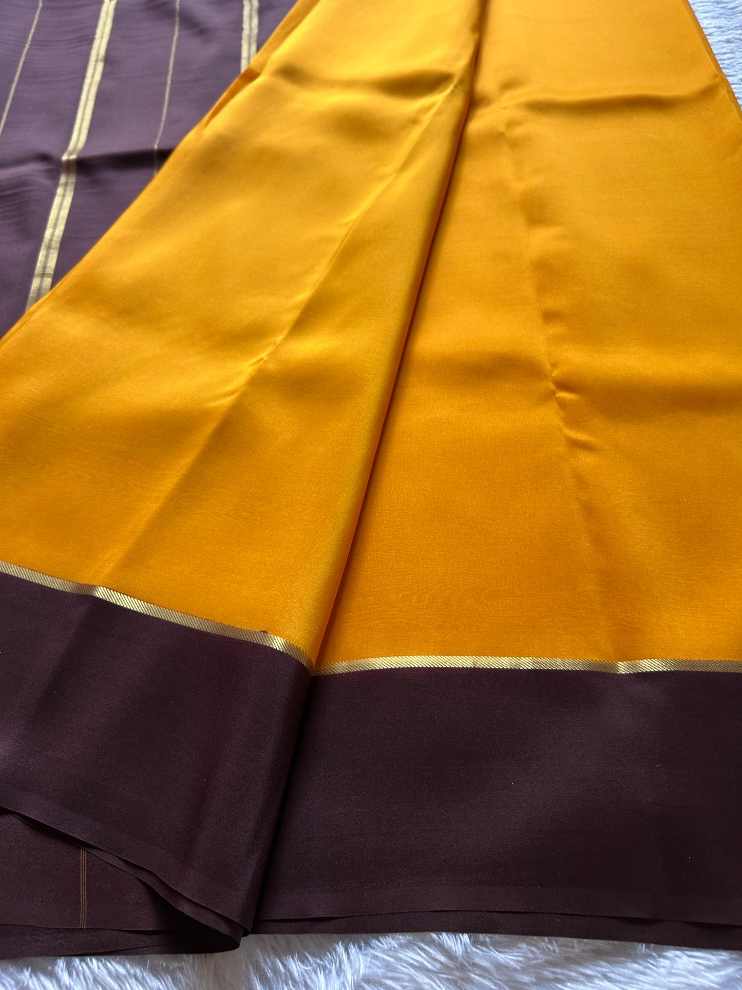 Surekha (2D) : Golden yellow-chococlate brown