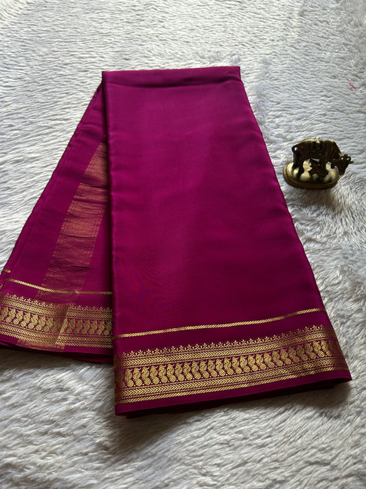 Mayuri : Solid Pinkish maroon