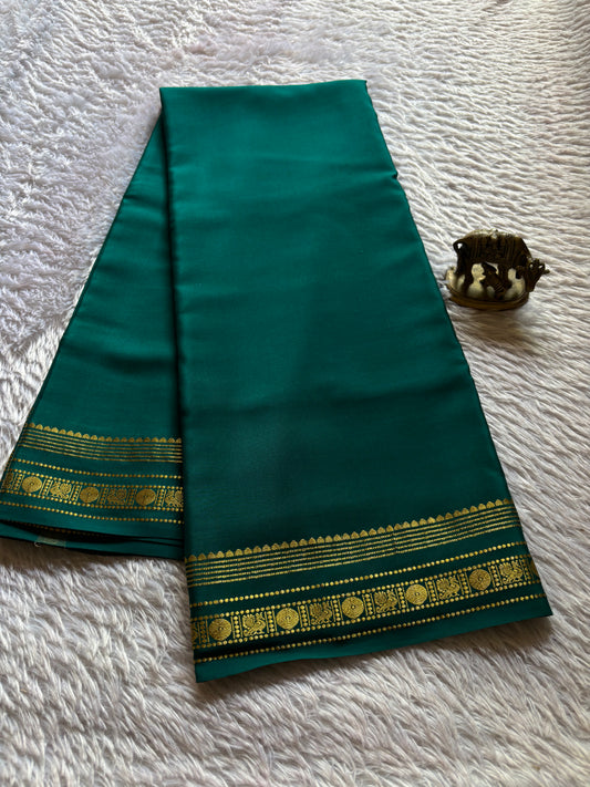 Sunanda : Solid Teal Green