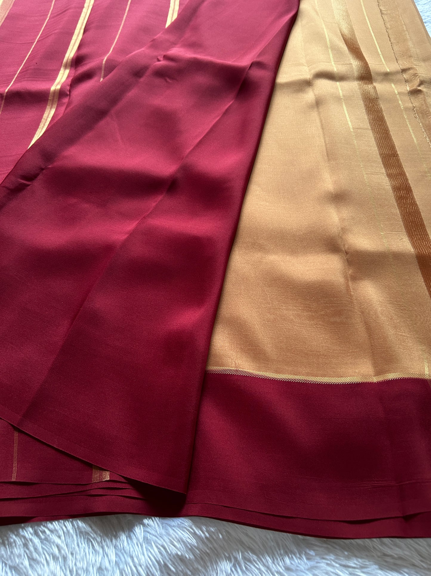 Surekha (2D) : Beige-maroon