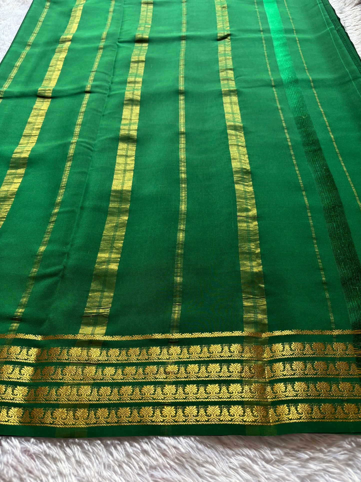 Mohana : Solid Bottle green
