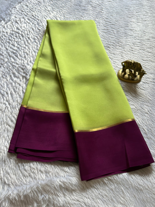 Surekha (2D) : Light pista green-magenta
