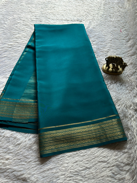 Shailaja : Solid Teal blue