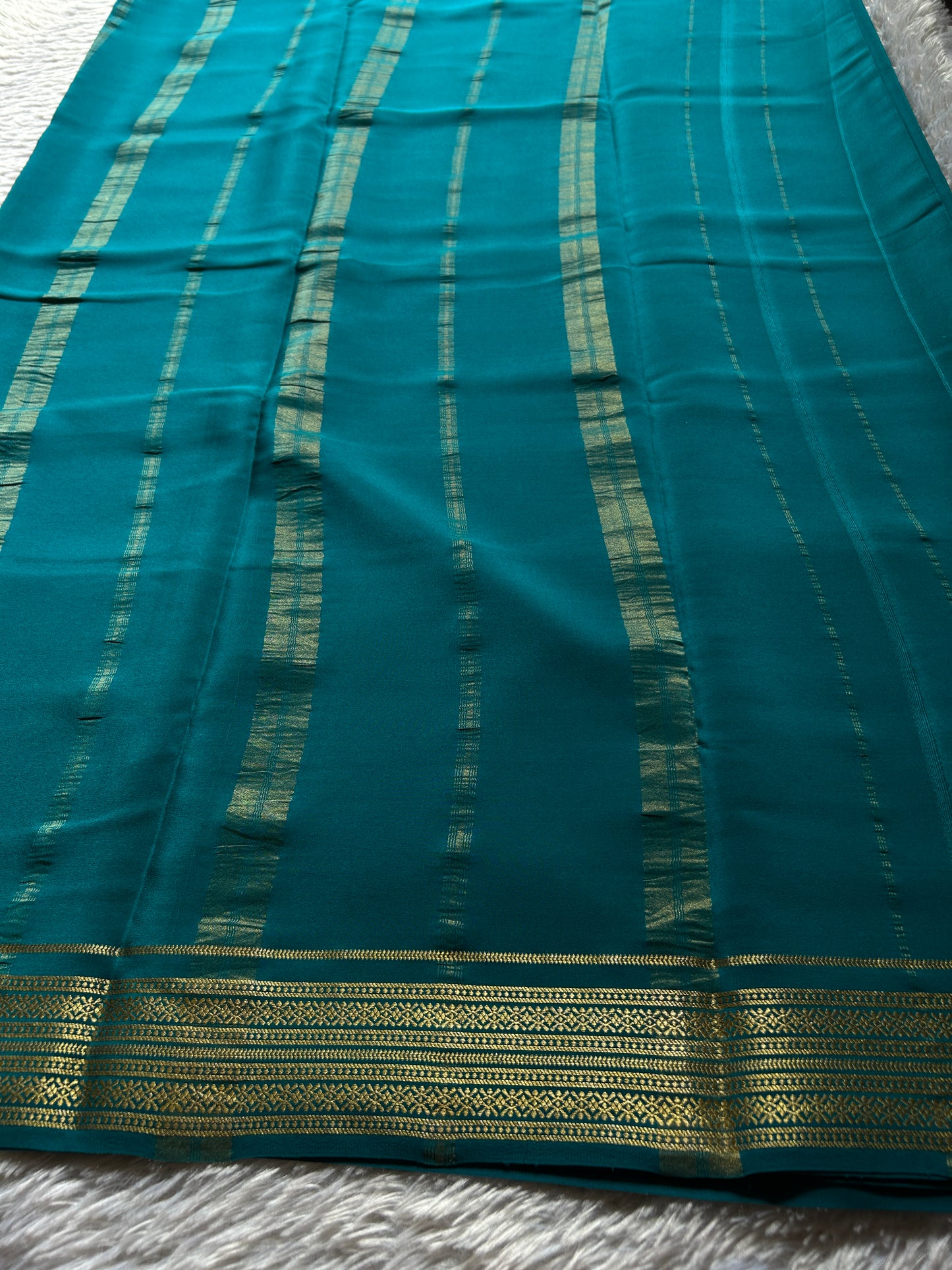 Shailaja : Solid Teal blue