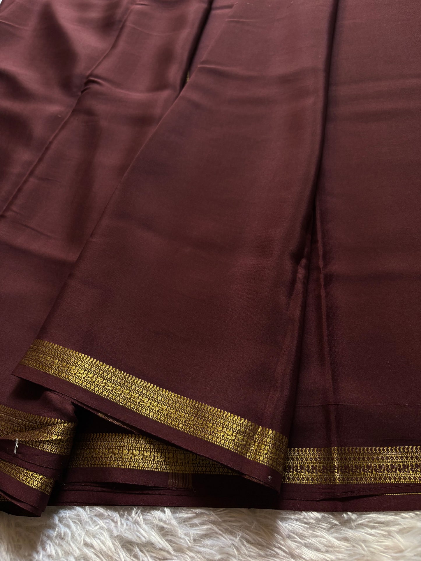 Harshini : Solid Chocolate brown