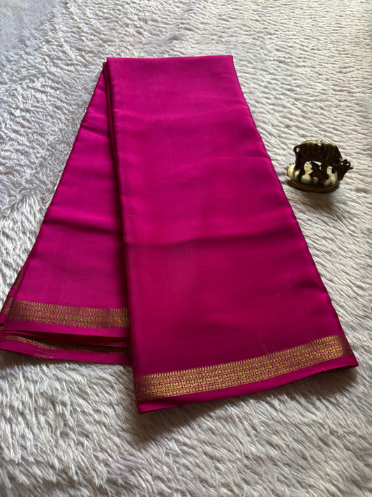 Harshini : Solid Rani pink