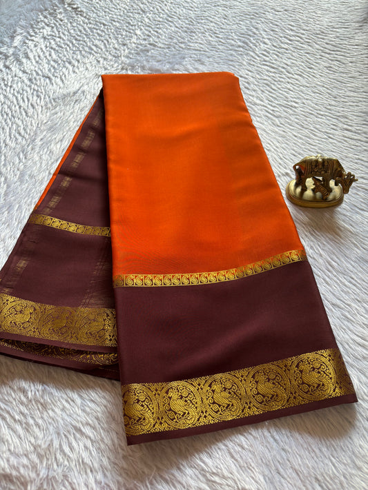 Mandakini (2D) : Orange-chocolate brown