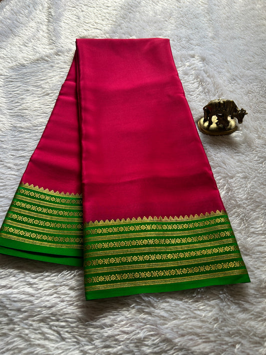 Poornima (2D) : Rani pink-leaf green