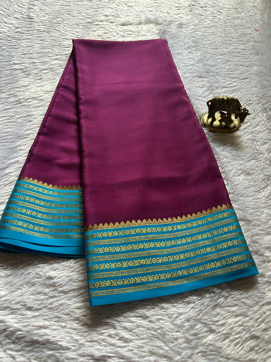 Poornima (2D) : Wine-ananda blue