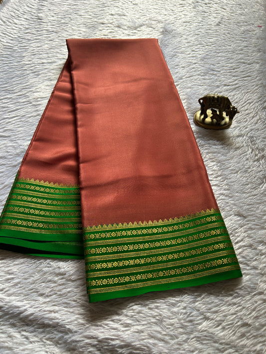 Poornima (2D) : Dark peach-leaf green