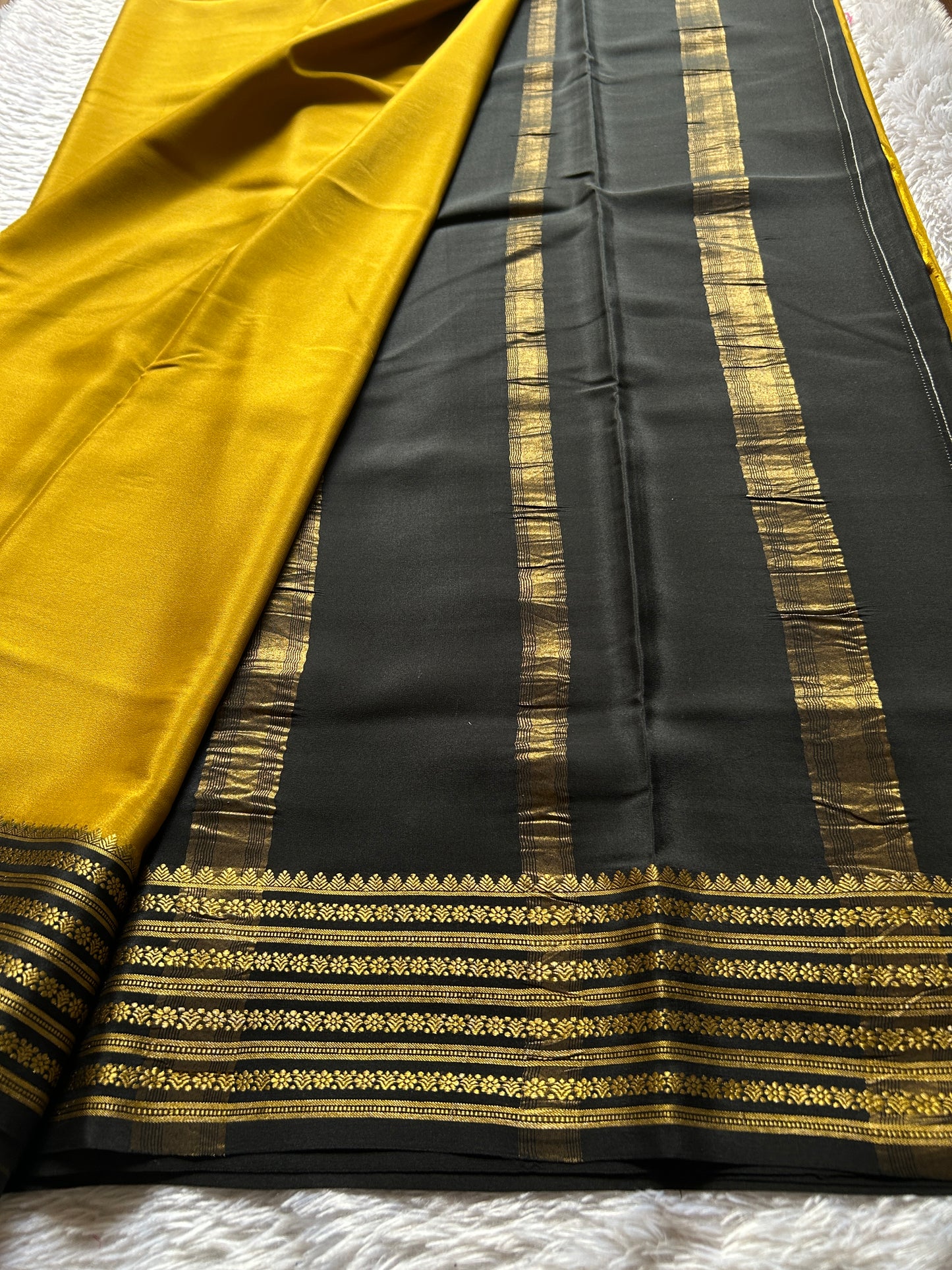 Poornima (2D) : Golden yellow-black