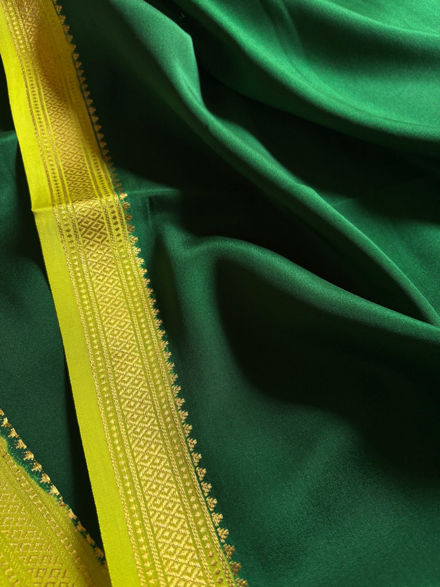 Preetha (2D) : Bottle green-olive