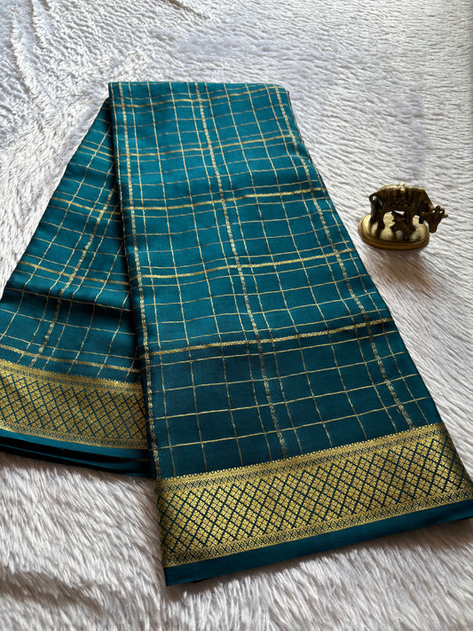 Sushma : Solid Teal blue