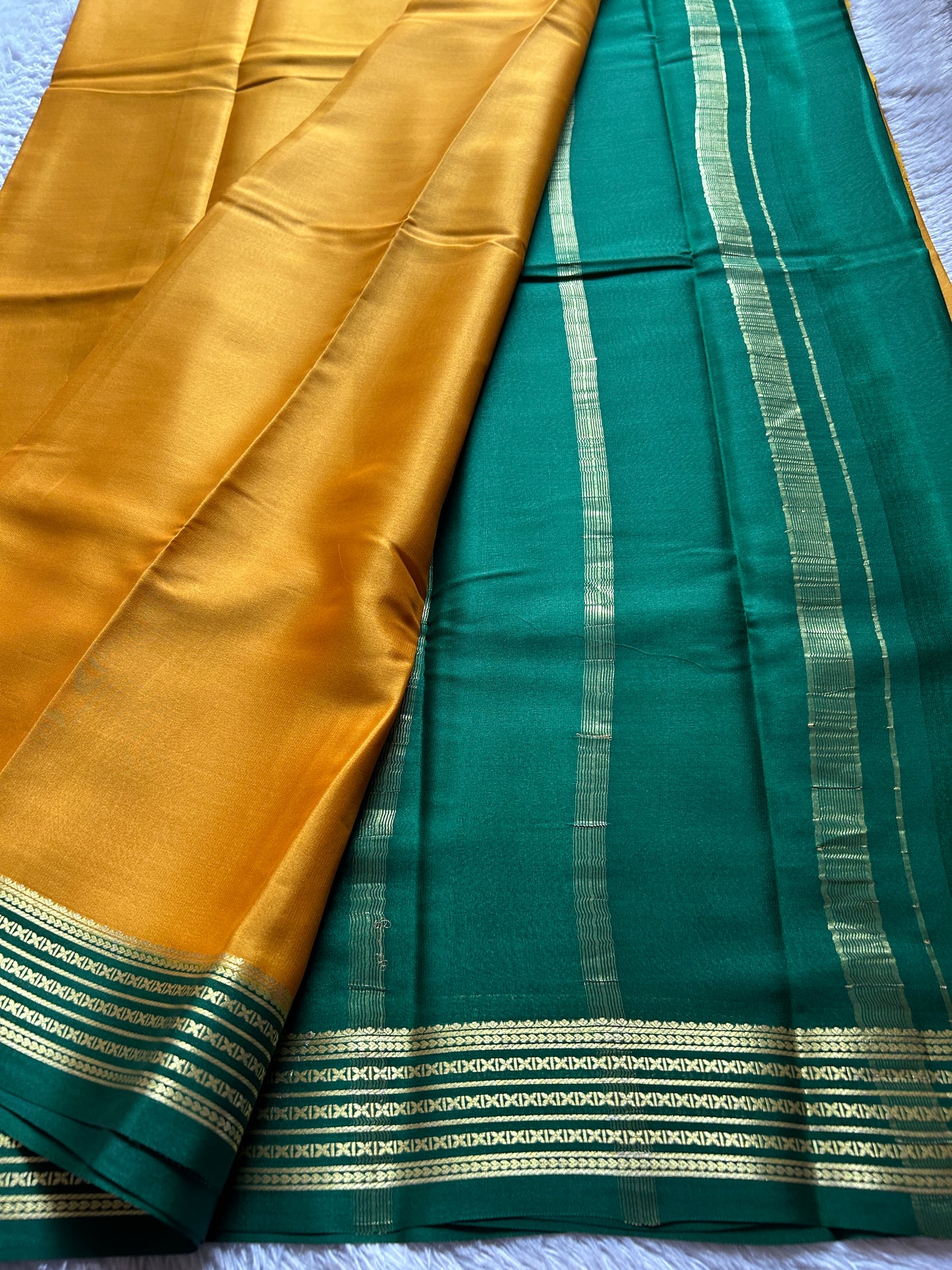 Deeksha (2D) : Golden Yellow-bottle green