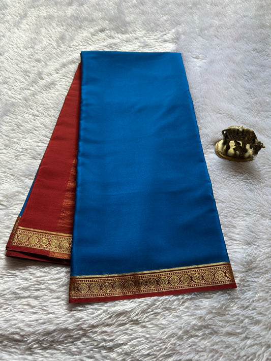 Parijata (2D) : Peacock blue-red