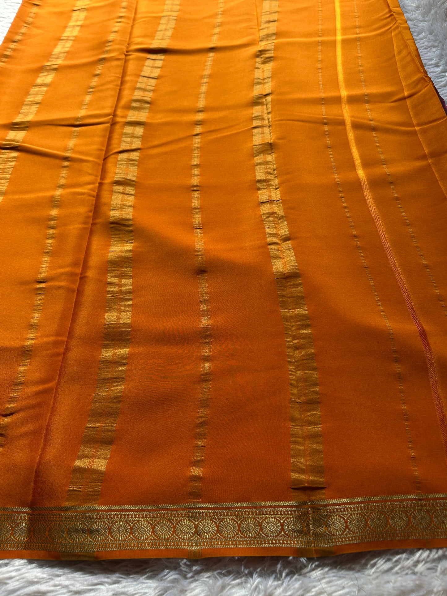 Parijata (2D) : Maroon-light orange