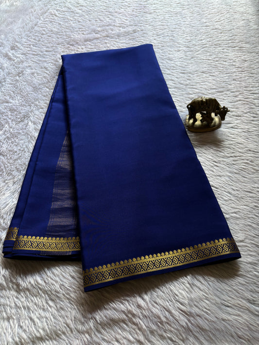 Nikhila : Solid Navy blue