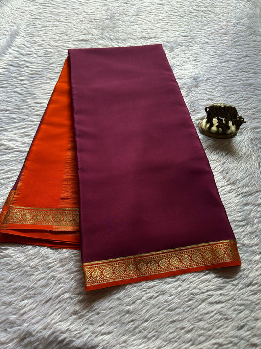 Parijata (2D) : Plum pink-orange