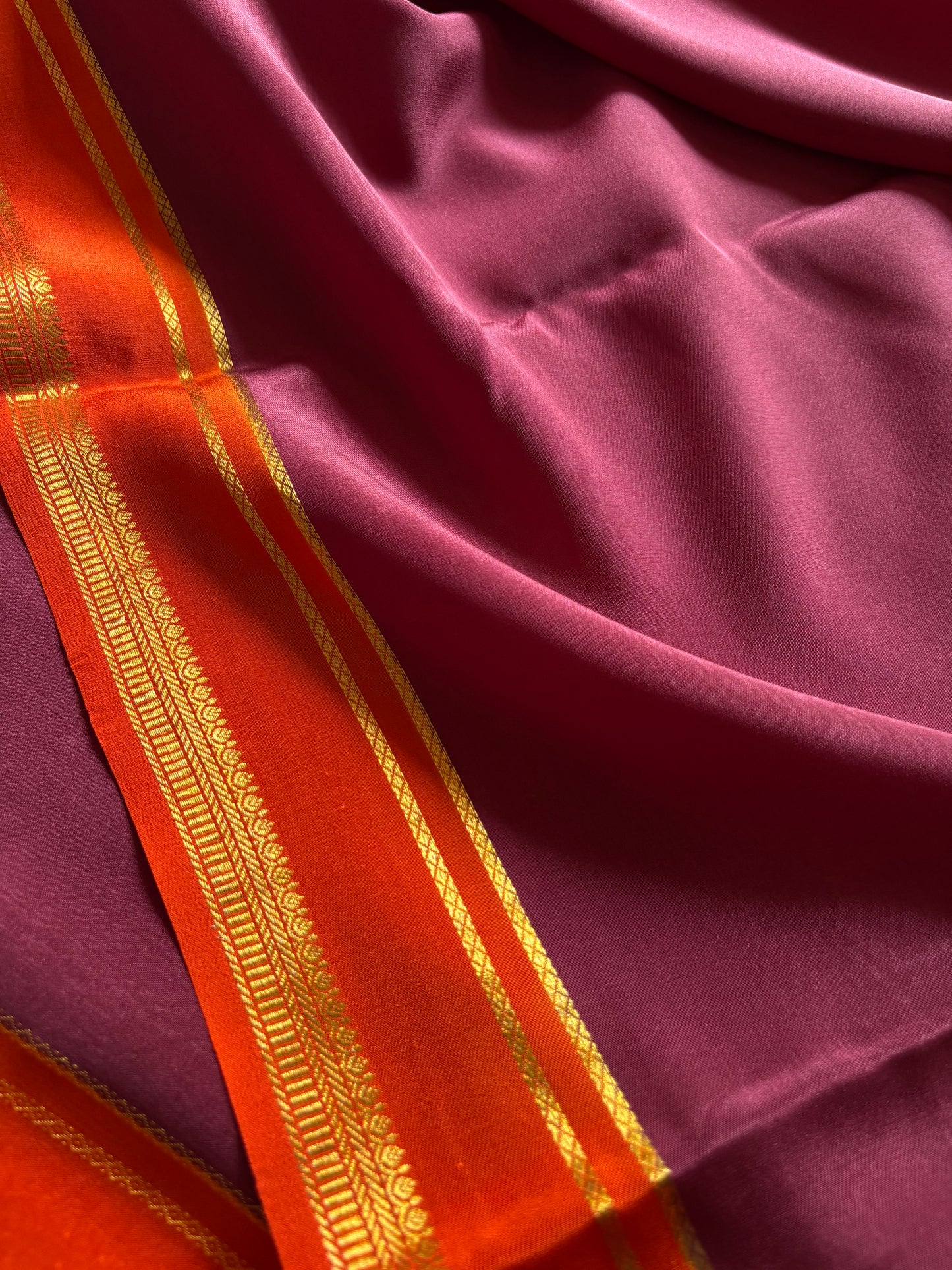 Sumathi (2D) : Dark Maroon-orange