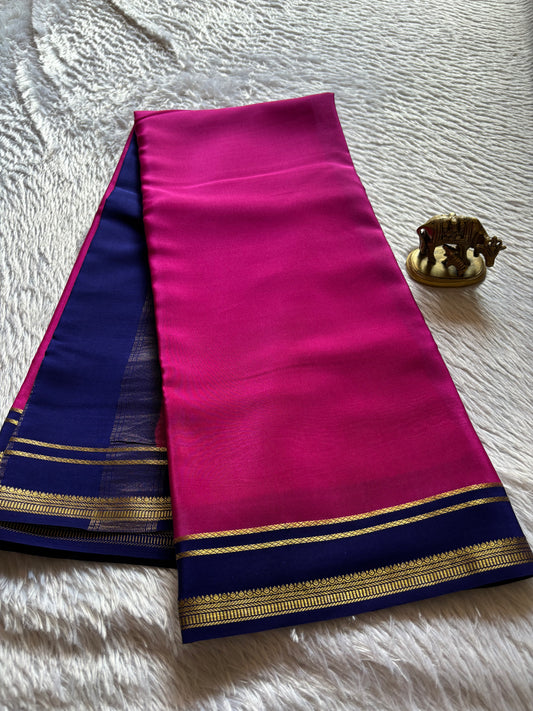 Sumathi (2D) : Hot pink-navy blue