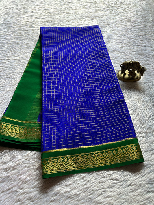 Vishakha (2D) : Royal blue-bottle green