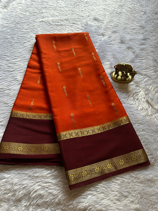Jayashri (2D) : Orange-chocolate brown