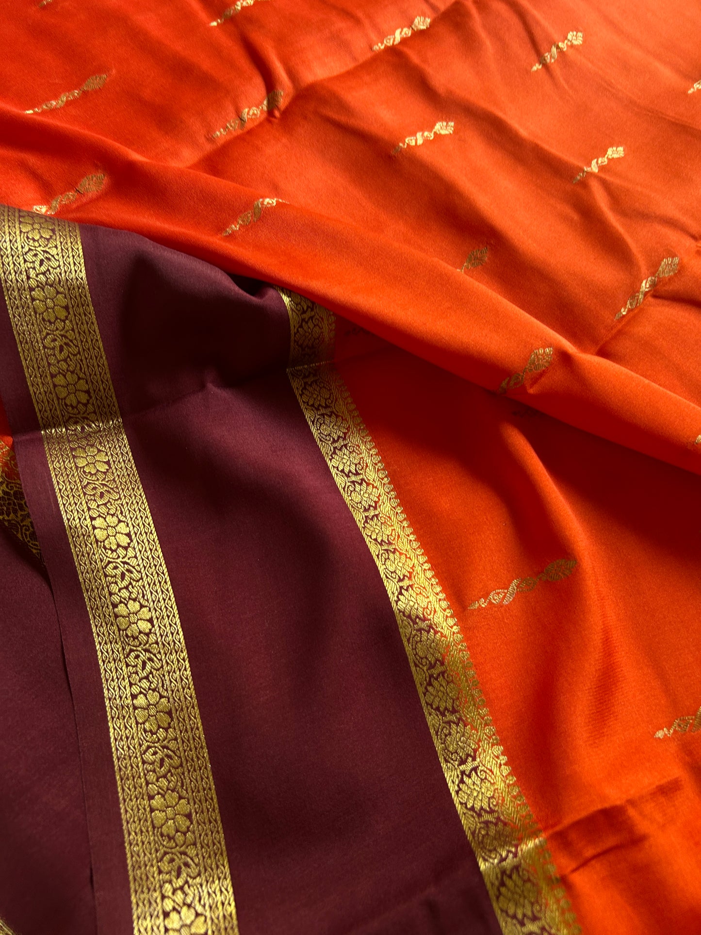 Jayashri (2D) : Orange-chocolate brown