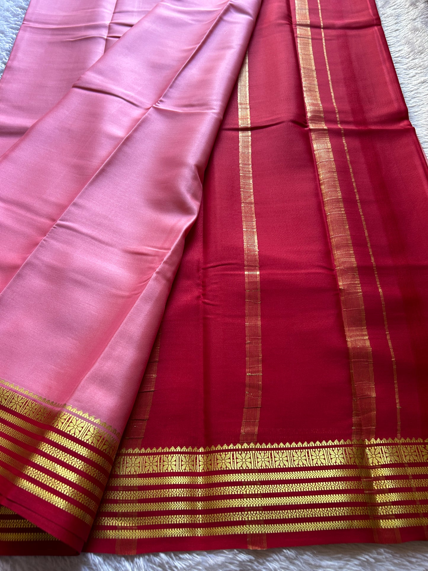 Nayana (2D) : Baby pink-maroon