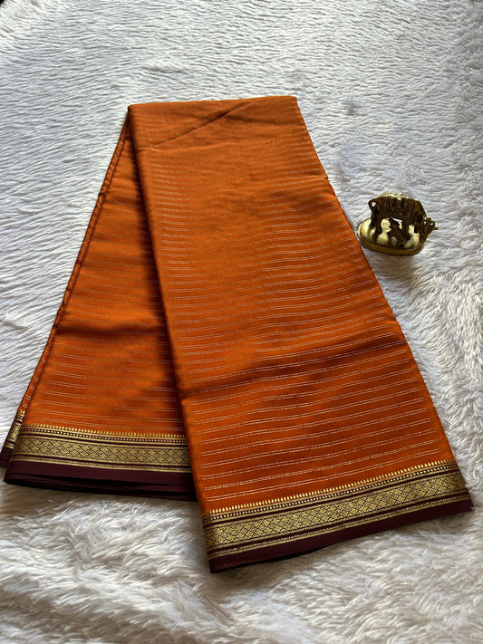 Urvi (2D) : Light orange-chocolate brown