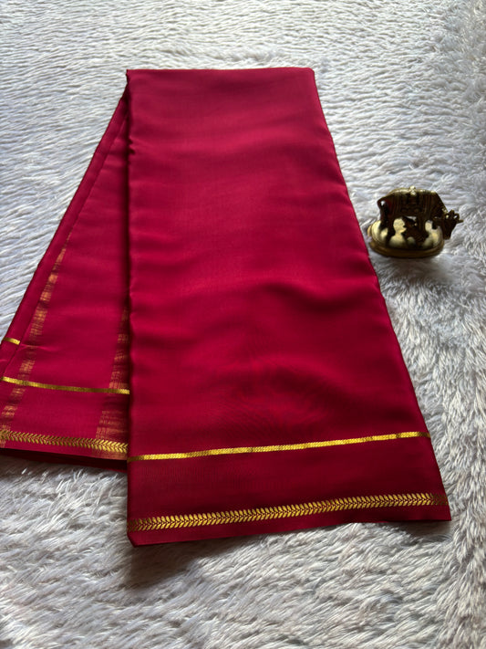 Vinaya : Solid Dark pinkish red
