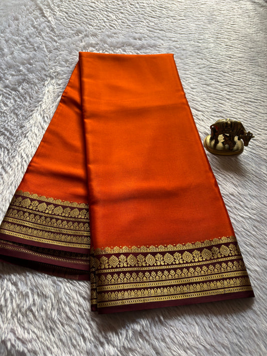 Manasa (2D) : Orange-chocolate brown