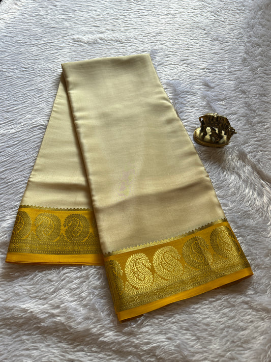 Mallika (2D) : Off white-yellow