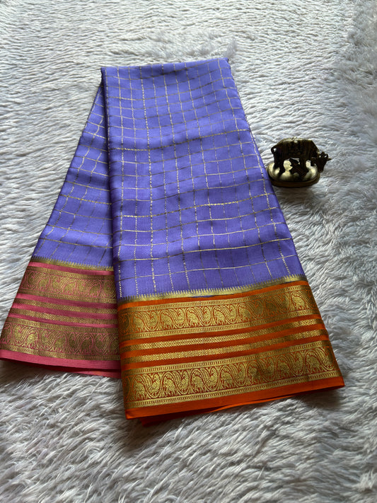 Ganga (3D) : Lavender blue-pink-orange