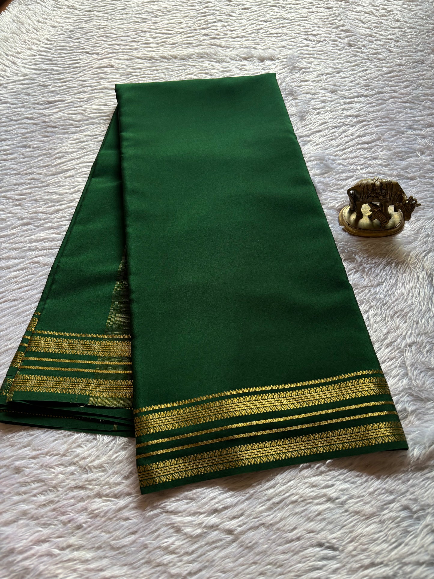 Raagini : Solid Bottle green