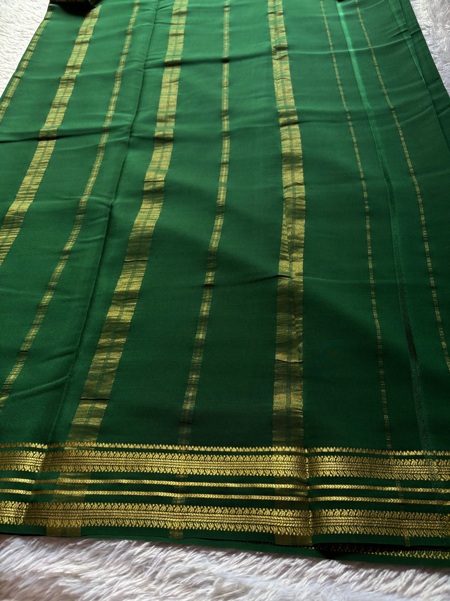 Raagini : Solid Bottle green