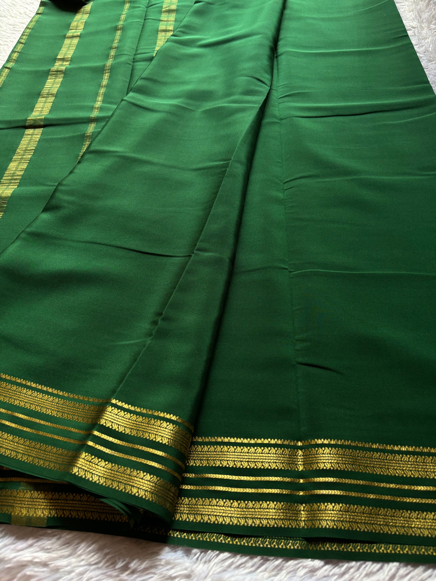 Raagini : Solid Bottle green