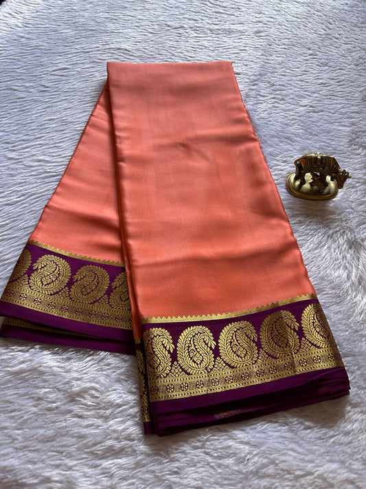 Mallika (2D) : Peach pink-purple