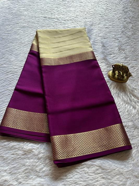 Kavya (2D) : Magenta-off white