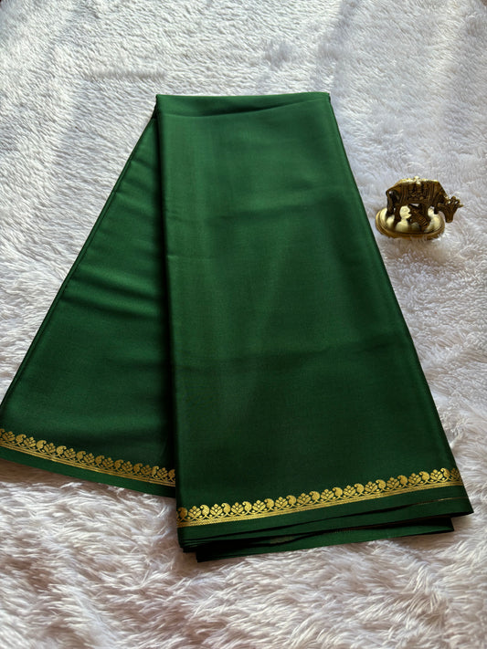 Vandana : Solid Bottle green