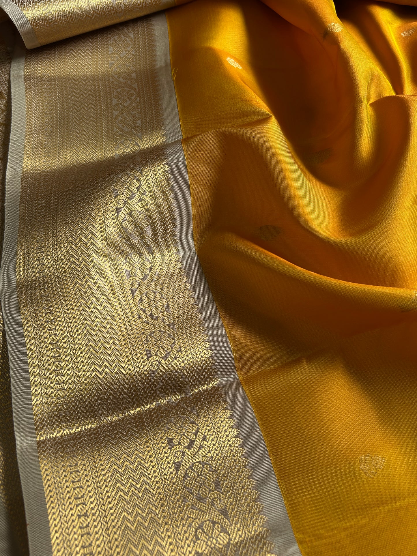 Harusha (2D) : Golden yellow-silver grey