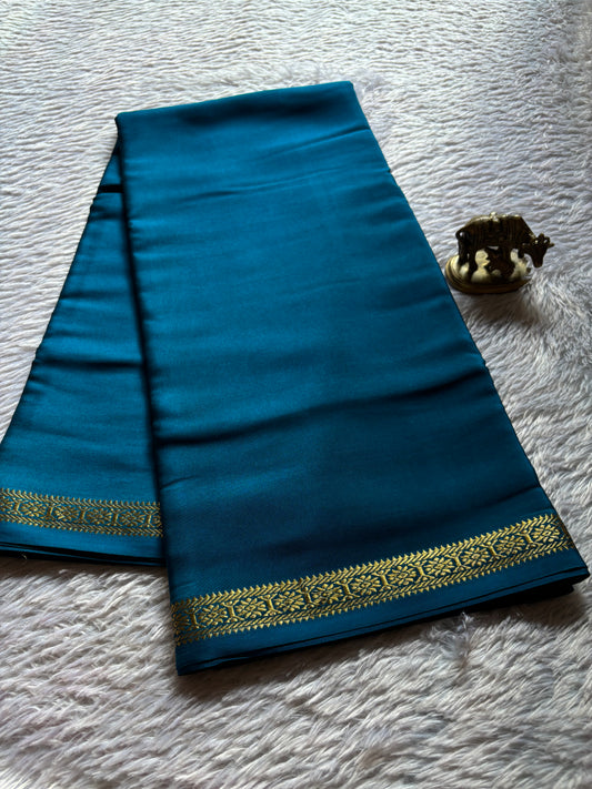 Rudrakshi : Solid Teal blue