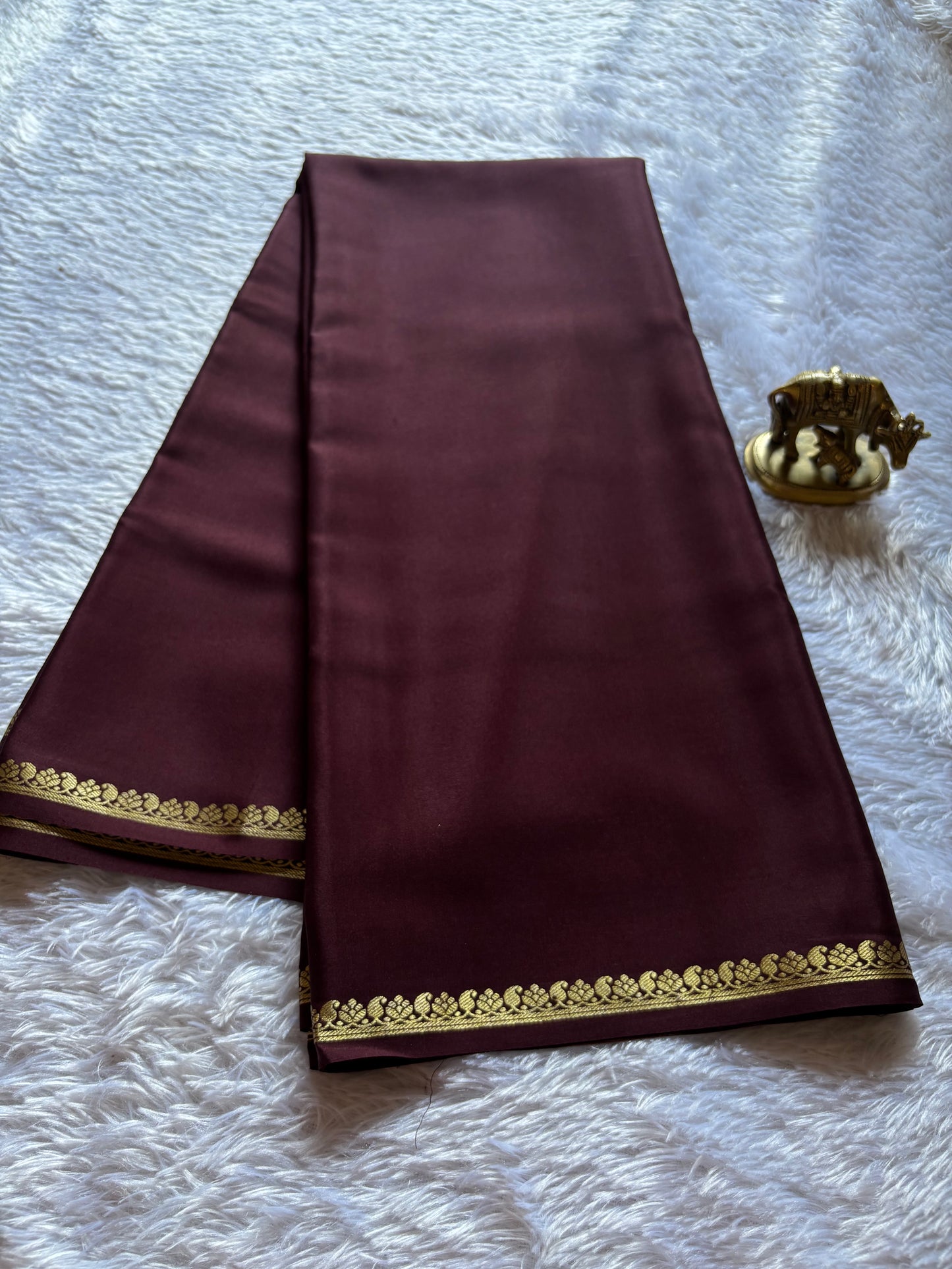 Vandana : Solid Chocolate brown