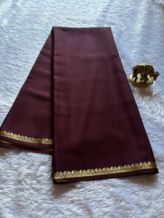 Vandana : Solid Chocolate brown