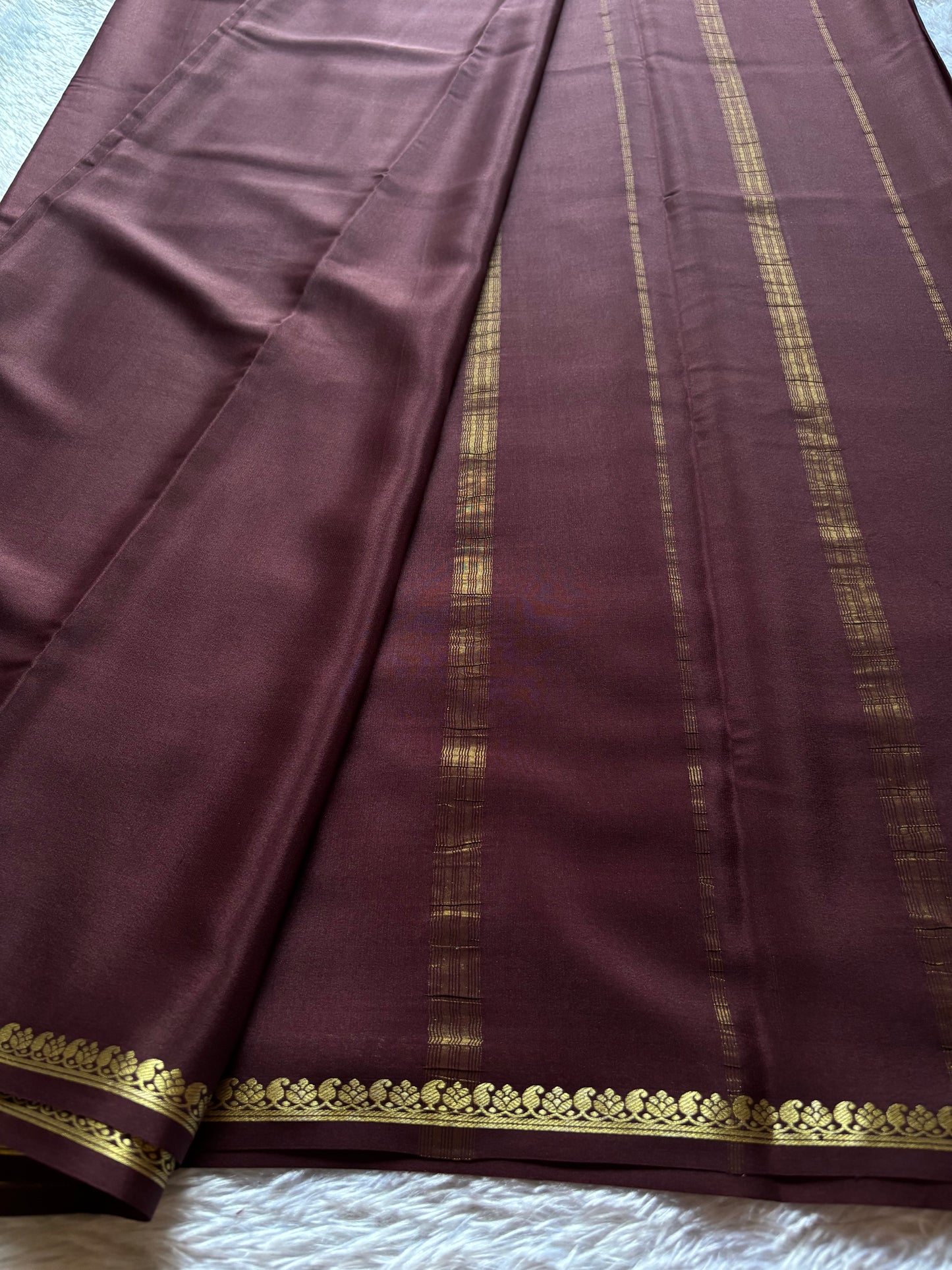Vandana : Solid Chocolate brown