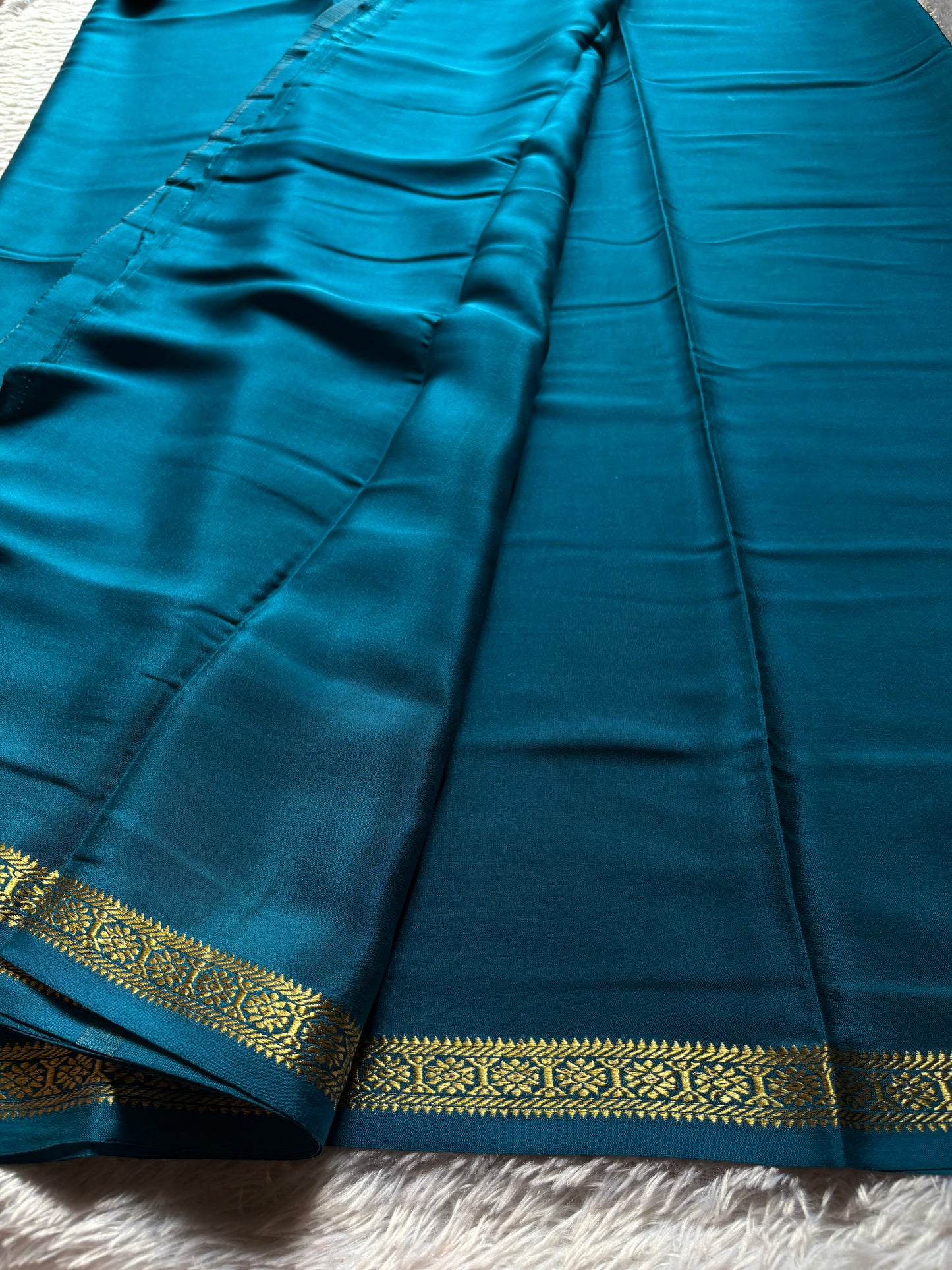 Rudrakshi : Solid Teal blue