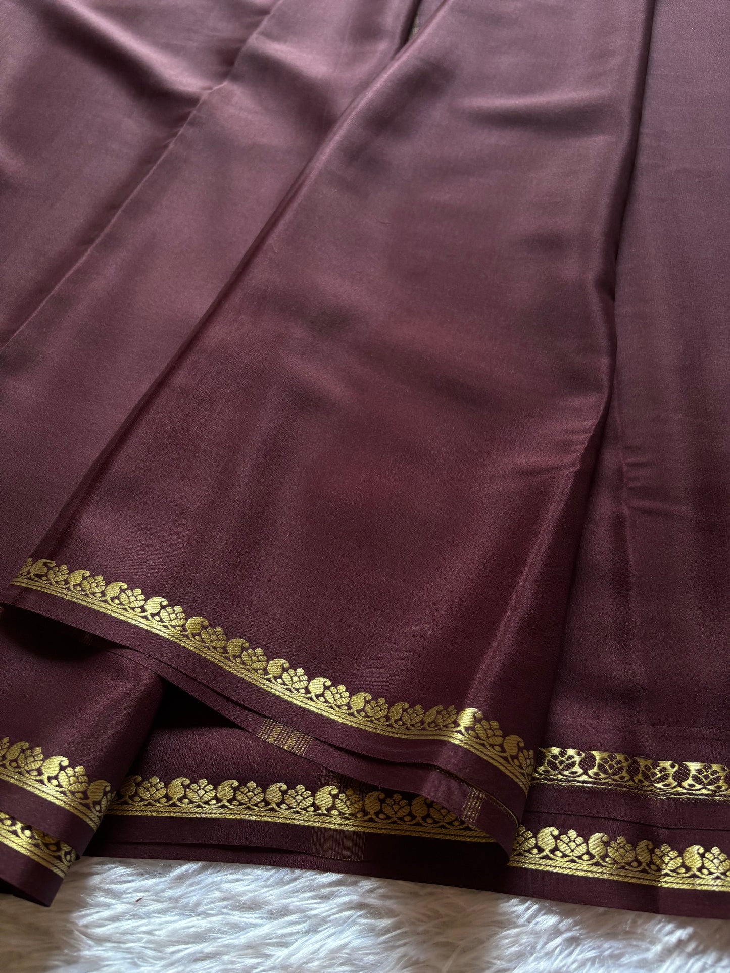 Vandana : Solid Chocolate brown